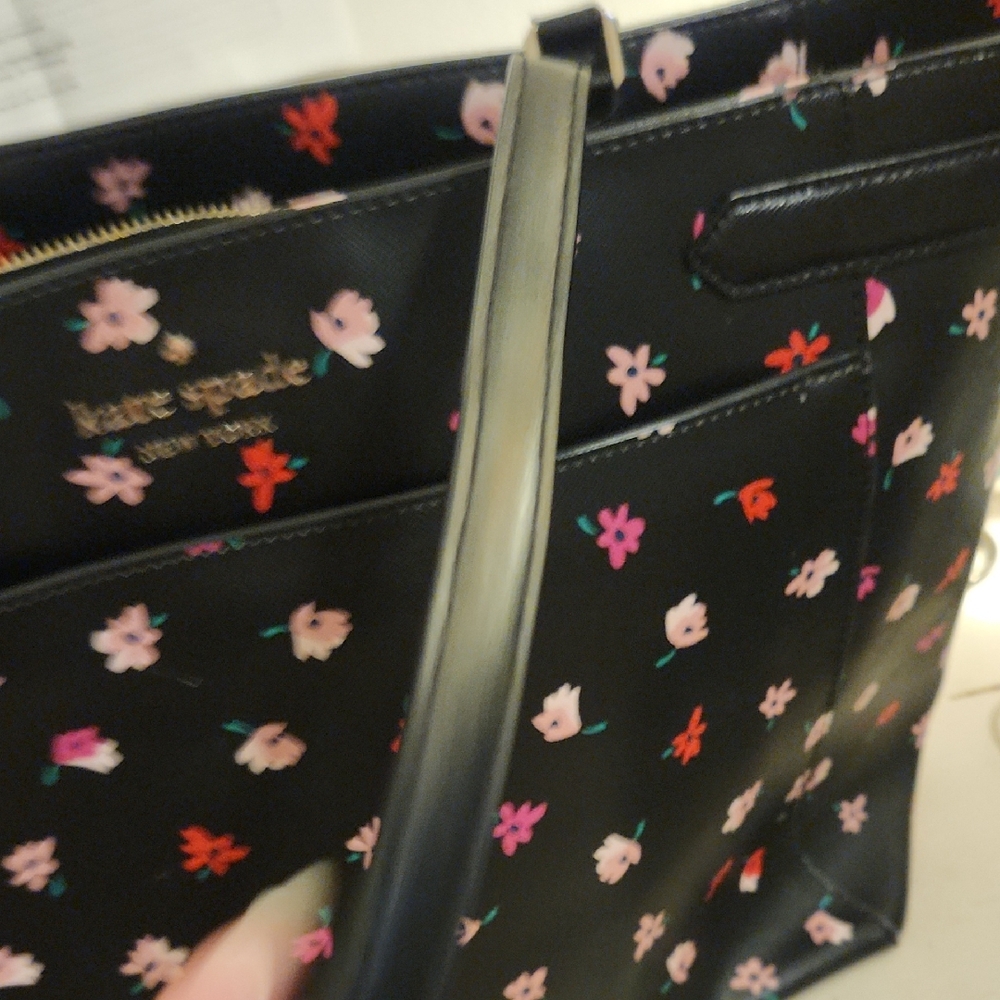 kate spade Black Floral Print Tote - Picture 4 of 16